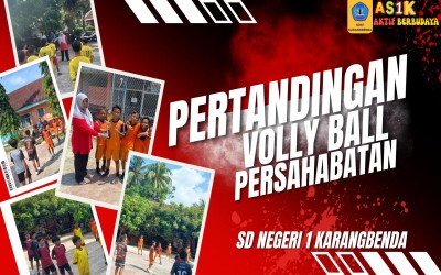 Lomba Bola Voli Putra Persahabatan SD Negeri 1 Karangbenda